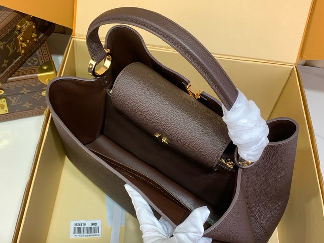 Louis Vuitton Capucines MM Souple M26319 dark brown