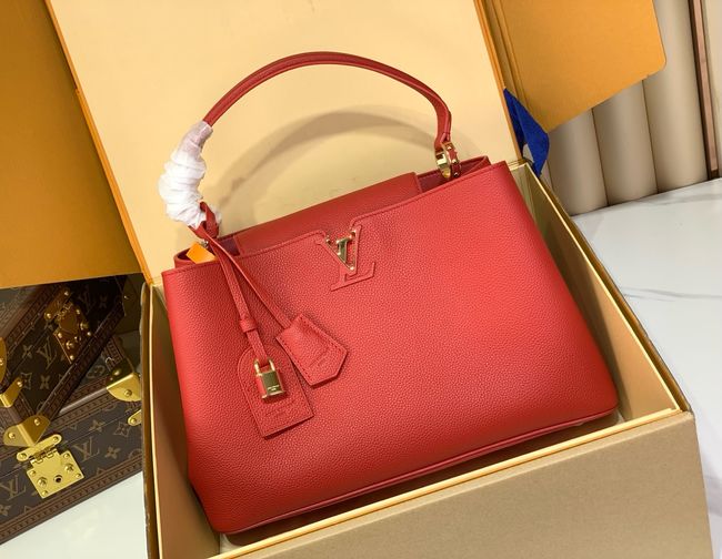 Louis Vuitton Capucines MM Souple M26319 red
