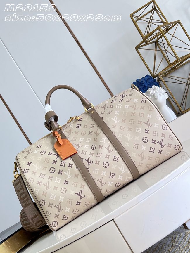 Louis Vuitton New Season KEEPALL BANDOULIERE 50 Travel Bag M29159