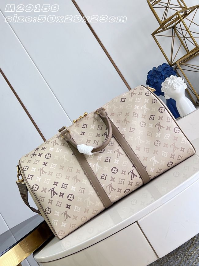 Louis Vuitton New Season KEEPALL BANDOULIERE 50 Travel Bag M29159