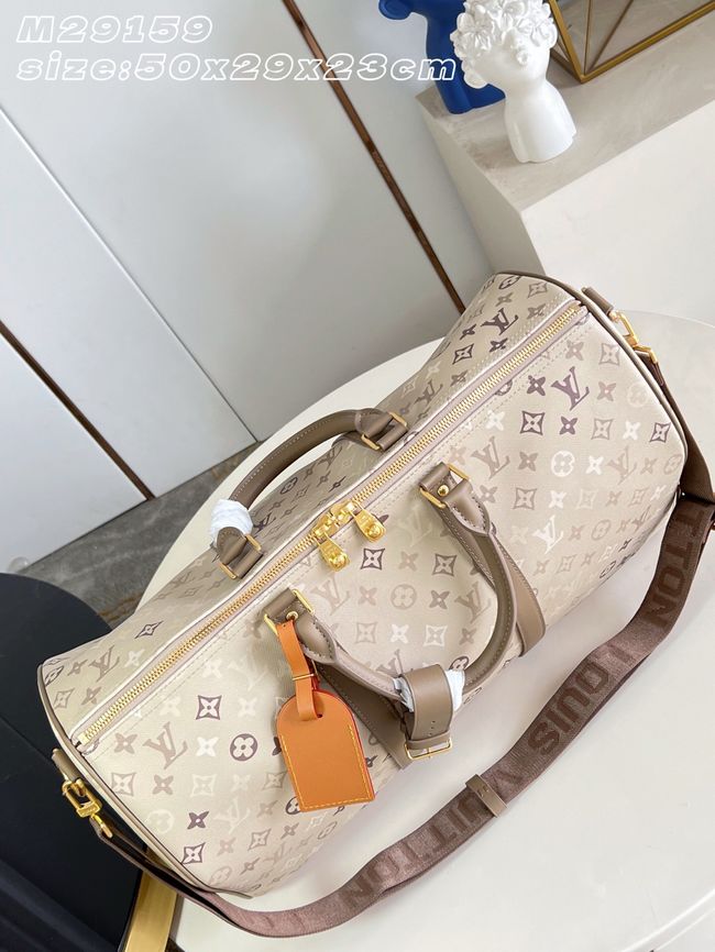 Louis Vuitton New Season KEEPALL BANDOULIERE 50 Travel Bag M29159