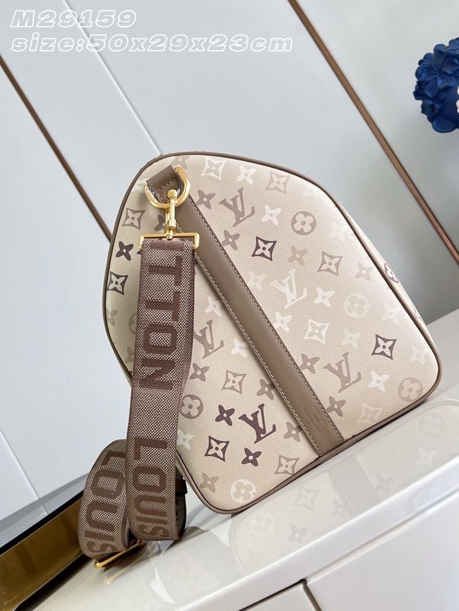 Louis Vuitton New Season KEEPALL BANDOULIERE 50 Travel Bag M29159