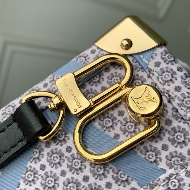 Louis Vuitton Side Trunk MM M28749 Beige&Blue Louis Vuitton Side Trunk MM M28749 Beige&Blue