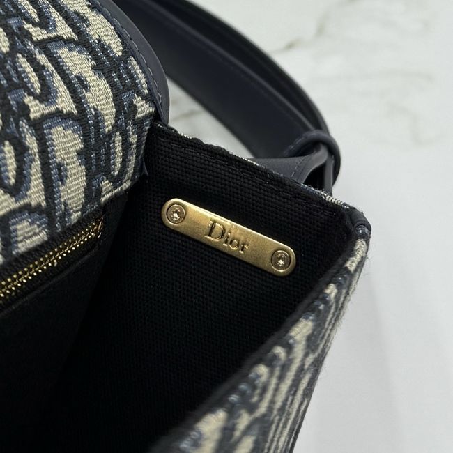 Medium Dior Medaillon Flap Bag Blue Dior Oblique Jacquard M3922Q Medium Dior Medaillon Flap Bag Blue Dior Oblique Jacquard M3922Q