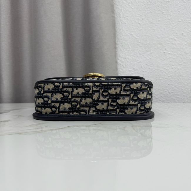 Medium Dior Medaillon Flap Bag Blue Dior Oblique Jacquard M3922Q Medium Dior Medaillon Flap Bag Blue Dior Oblique Jacquard M3922Q