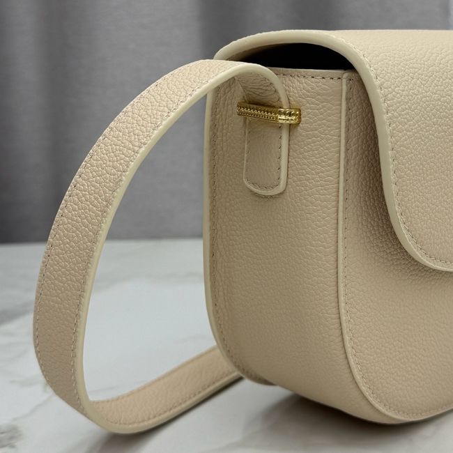 Medium Dior Medaillon Flap Bag Grained Calfskin M3920QD Apricot Medium Dior Medaillon Flap Bag Grained Calfskin M3920QD Apricot