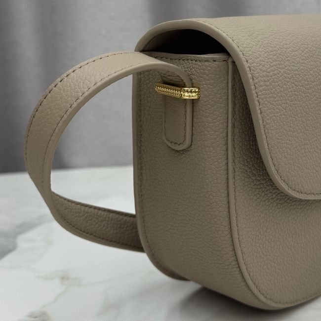Medium Dior Medaillon Flap Bag Grained Calfskin M3920QD Khaki Medium Dior Medaillon Flap Bag Grained Calfskin M3920QD Khaki