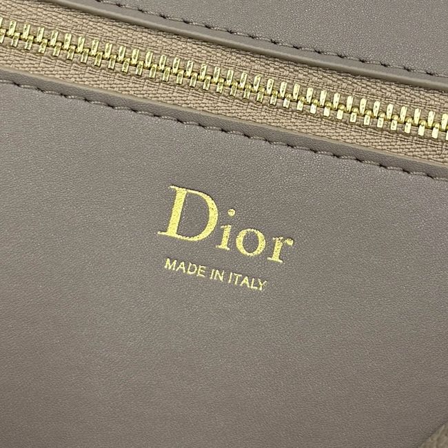 Medium Dior Medaillon Flap Bag Grained Calfskin M3920QD Khaki Medium Dior Medaillon Flap Bag Grained Calfskin M3920QD Khaki