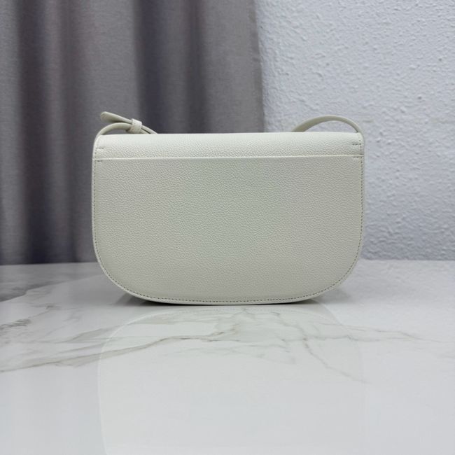 Medium Dior Medaillon Flap Bag Grained Calfskin M3920QD Latte Medium Dior Medaillon Flap Bag Grained Calfskin M3920QD Latte