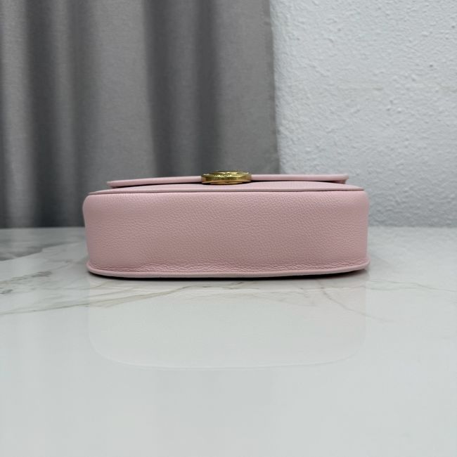 Medium Dior Medaillon Flap Bag Grained Calfskin M3920QD Rose Tendre Medium Dior Medaillon Flap Bag Grained Calfskin M3920QD Rose Tendre