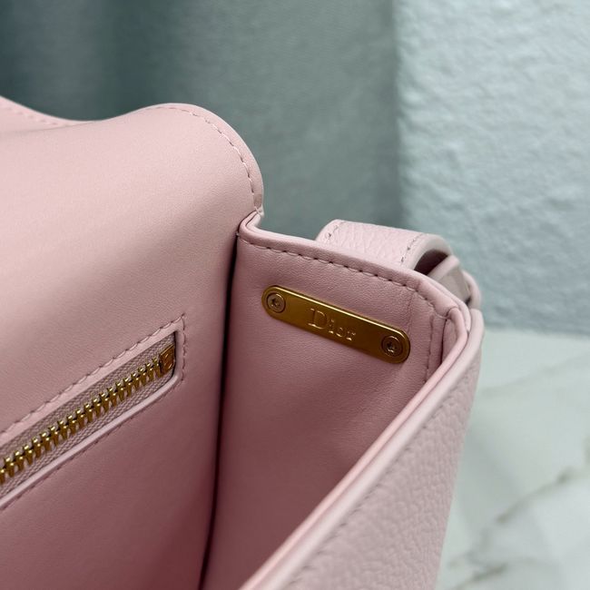 Medium Dior Medaillon Flap Bag Grained Calfskin M3920QD Rose Tendre Medium Dior Medaillon Flap Bag Grained Calfskin M3920QD Rose Tendre