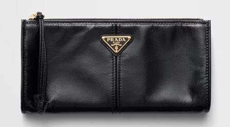 Prada Leather pouch 1MB051 Aviation Black