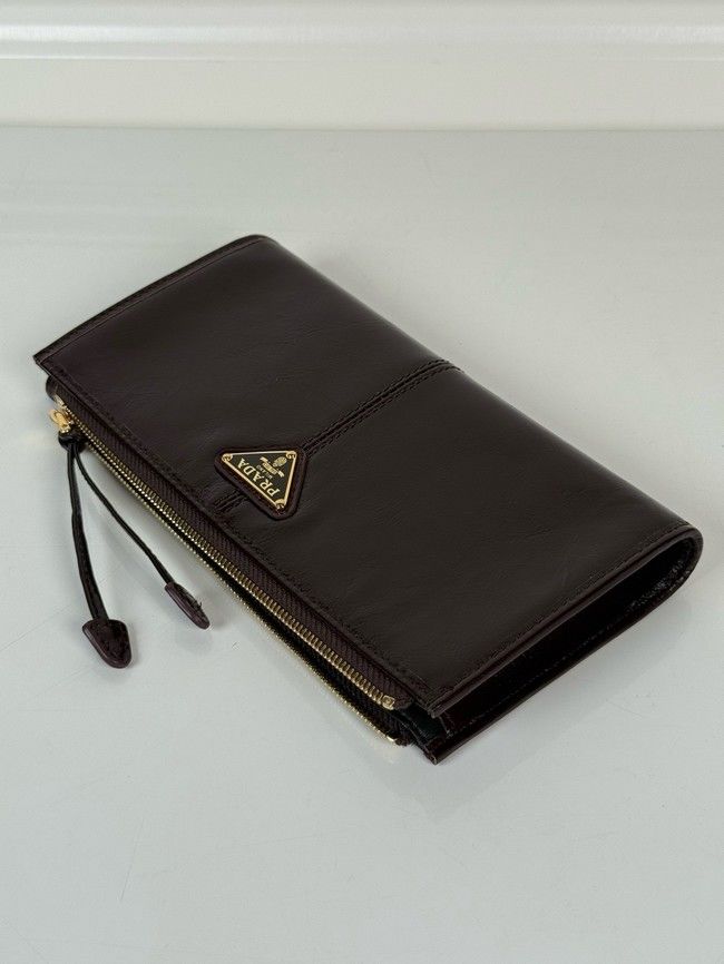 Prada Leather pouch 1MB051 Aviation Black Prada Leather pouch 1MB051 Aviation Black