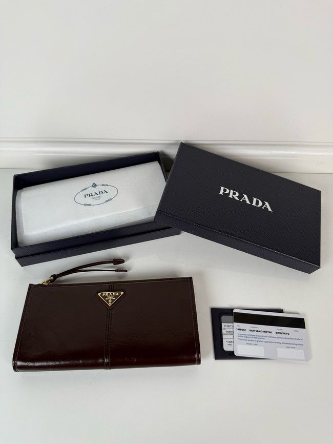 Prada Leather pouch 1MB051 Aviation Black Prada Leather pouch 1MB051 Aviation Black