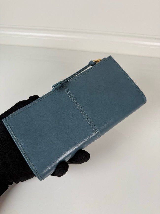 Prada Leather pouch 1MB051 Aviation Blue