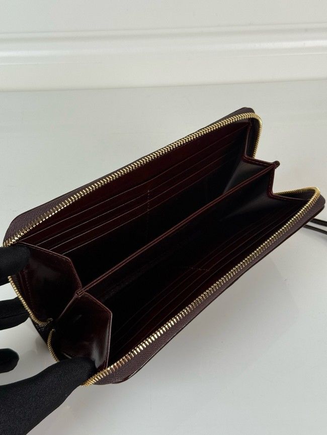 Prada Leather pouch 1MB051 dark brown