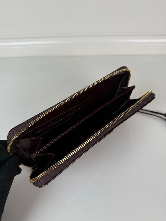 Prada Leather pouch 1MB051 dark brown