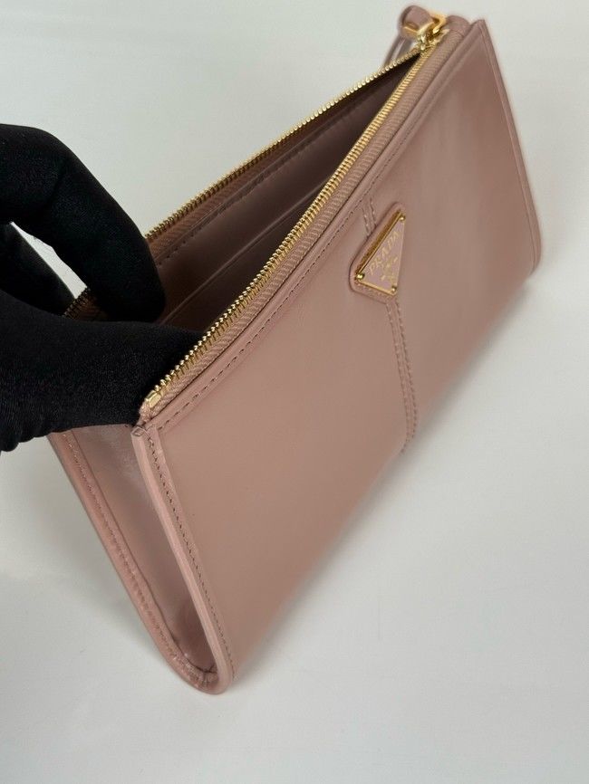 Prada Leather pouch 1MB051 pink Prada Leather pouch 1MB051 pink