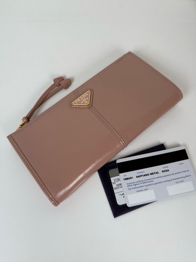 Prada Leather pouch 1MB051 pink Prada Leather pouch 1MB051 pink