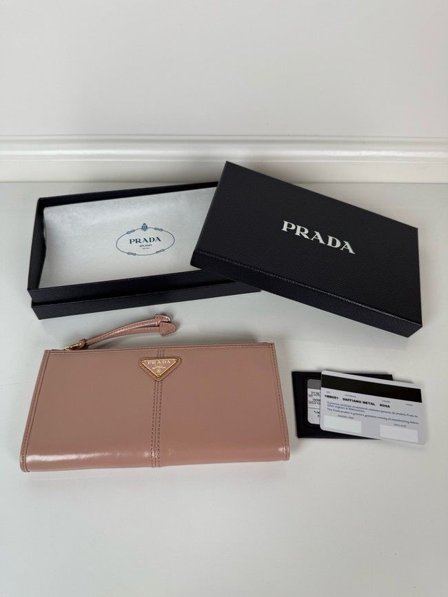Prada Leather pouch 1MB051 pink Prada Leather pouch 1MB051 pink