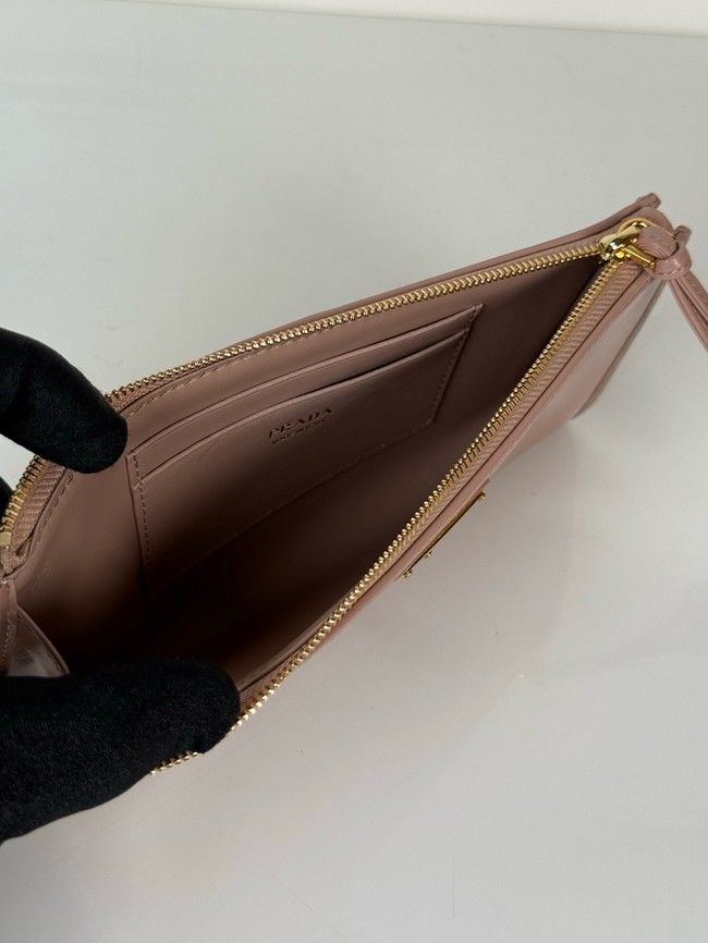 Prada Leather pouch 1MB051 pink Prada Leather pouch 1MB051 pink