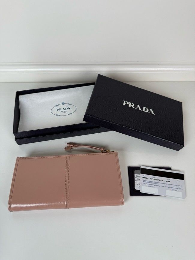 Prada Leather pouch 1MB051 pink Prada Leather pouch 1MB051 pink