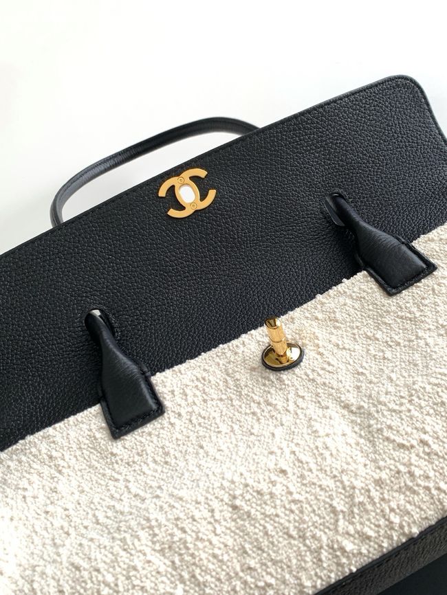 CHANEL Small Tote AS6288 white&black CHANEL Small Tote AS6288 white&black