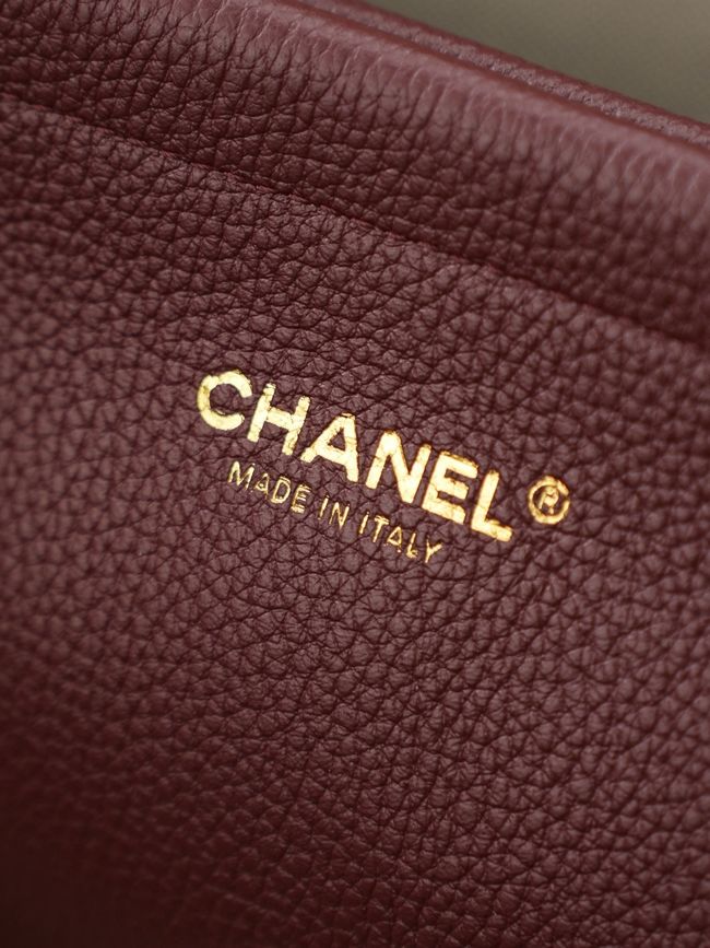 Chanel 26S Grained Calfskin Shopping Bag AS6289 Burgundy Chanel 26S Grained Calfskin Shopping Bag AS6289 Burgundy