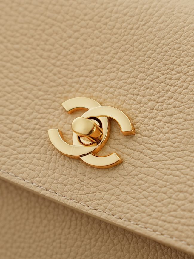 Chanel 26S Grained Calfskin Shopping Bag AS6289 Dark Beige Chanel 26S Grained Calfskin Shopping Bag AS6289 Dark Beige