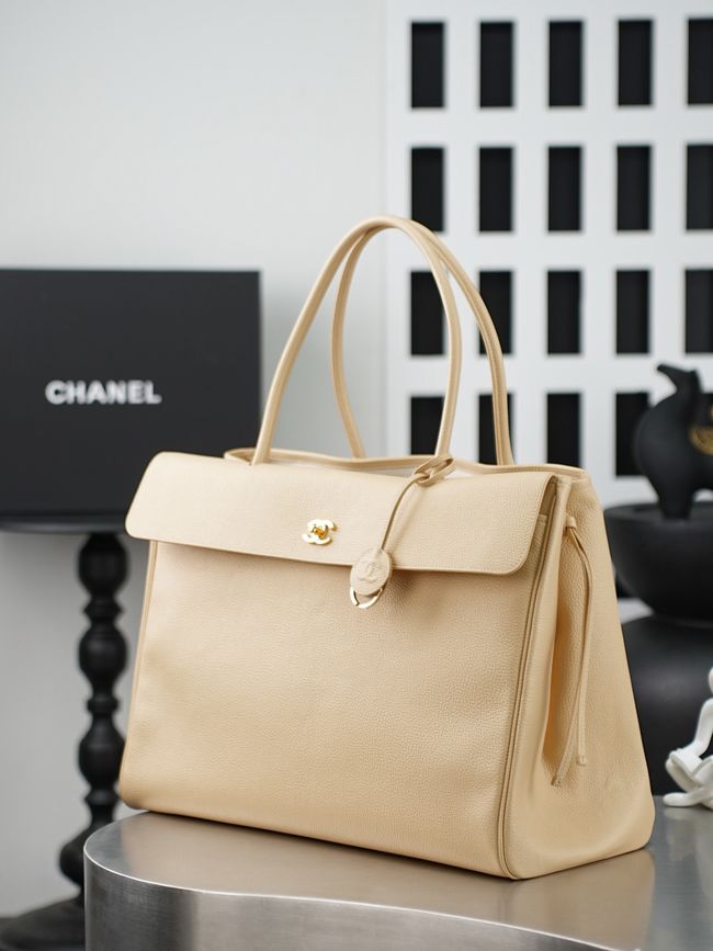 Chanel 26S Grained Calfskin Shopping Bag AS6289 Dark Beige Chanel 26S Grained Calfskin Shopping Bag AS6289 Dark Beige