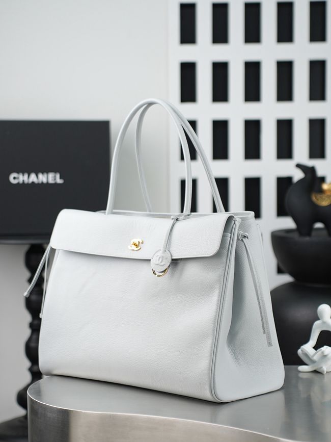 Chanel 26S Grained Calfskin Shopping Bag AS6289 ice blue Chanel 26S Grained Calfskin Shopping Bag AS6289 ice blue