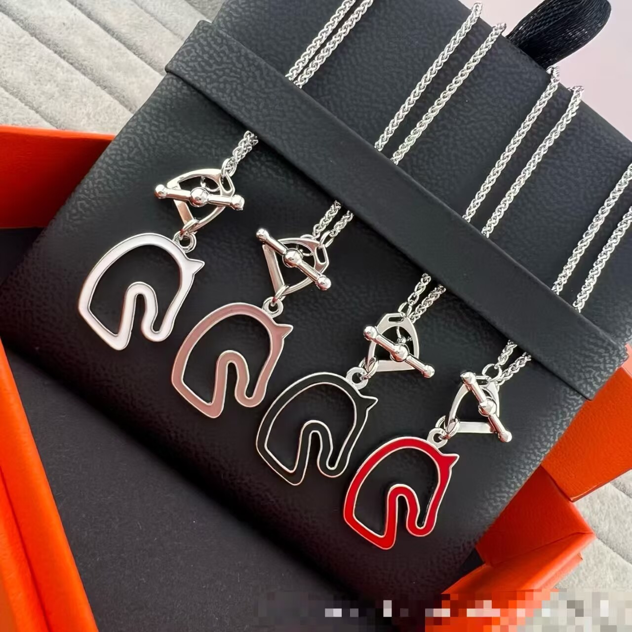 Hermes Necklace HN63022 Silver Chain