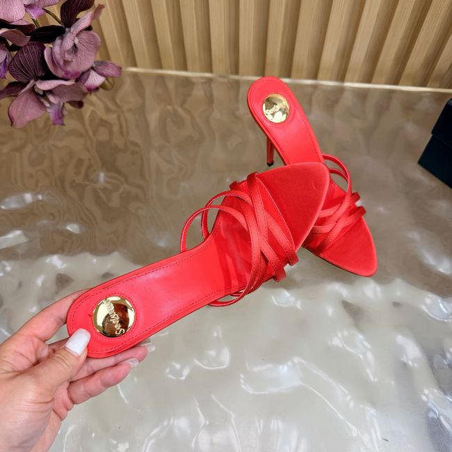 Saint Laurent in satin crepe and rhinestones Heel 9CM 69002-3 Saint Laurent in satin crepe and rhinestones Heel 9CM 69002-3