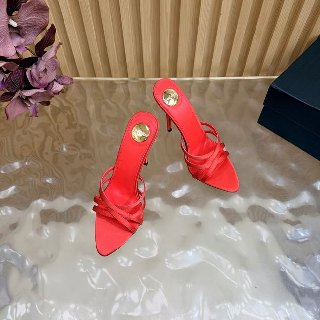 Saint Laurent in satin crepe and rhinestones Heel 9CM 69002-3 Saint Laurent in satin crepe and rhinestones Heel 9CM 69002-3