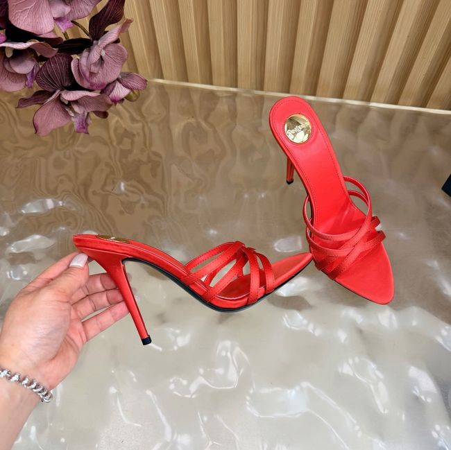 Saint Laurent in satin crepe and rhinestones Heel 9CM 69002-3 Saint Laurent in satin crepe and rhinestones Heel 9CM 69002-3