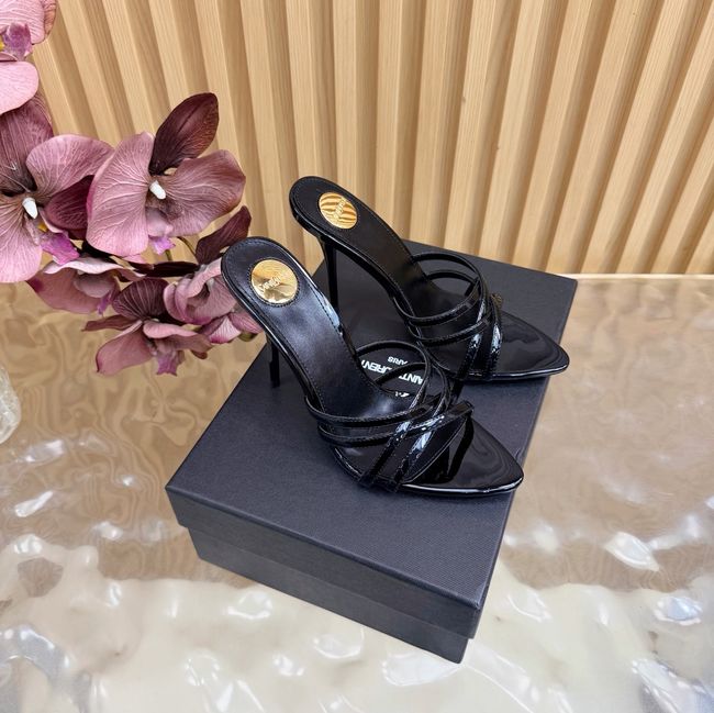 Saint Laurent in satin crepe and rhinestones Heel 9CM 69002-1