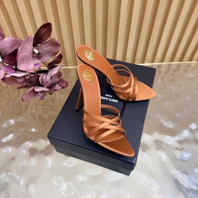 Saint Laurent in satin crepe and rhinestones Heel 9CM 69002-5