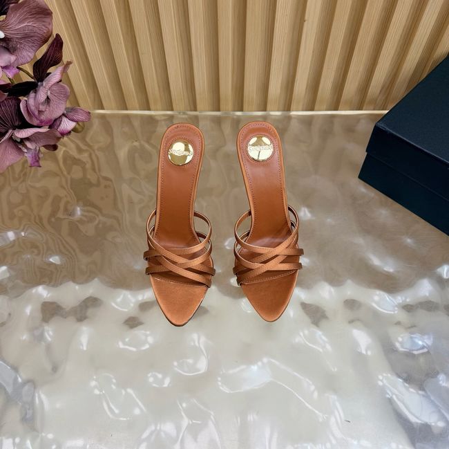 Saint Laurent in satin crepe and rhinestones Heel 9CM 69002-5