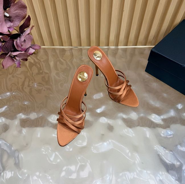 Saint Laurent in satin crepe and rhinestones Heel 9CM 69002-5