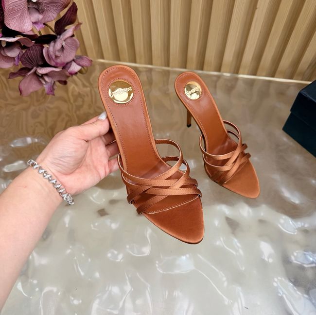 Saint Laurent in satin crepe and rhinestones Heel 9CM 69002-5
