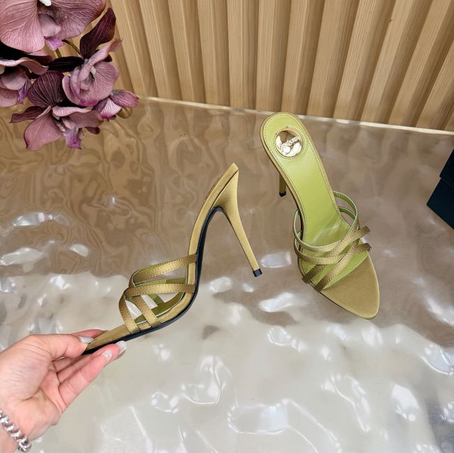 Saint Laurent in satin crepe and rhinestones Heel 9CM 69002-6