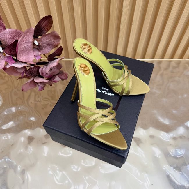 Saint Laurent in satin crepe and rhinestones Heel 9CM 69002-6