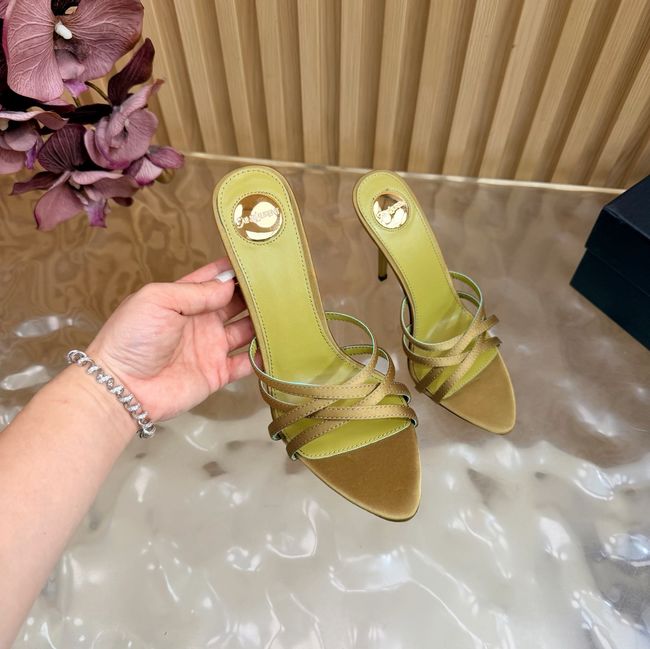 Saint Laurent in satin crepe and rhinestones Heel 9CM 69002-6