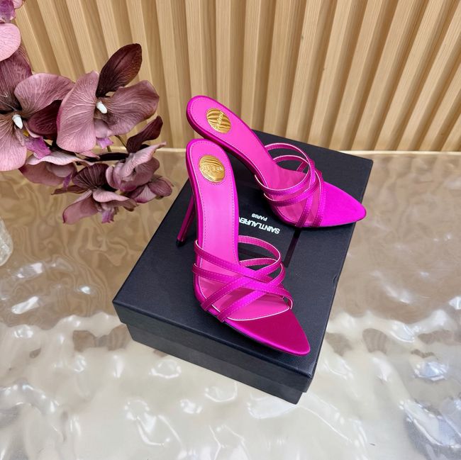 Saint Laurent in satin crepe and rhinestones Heel 9CM 69002-7