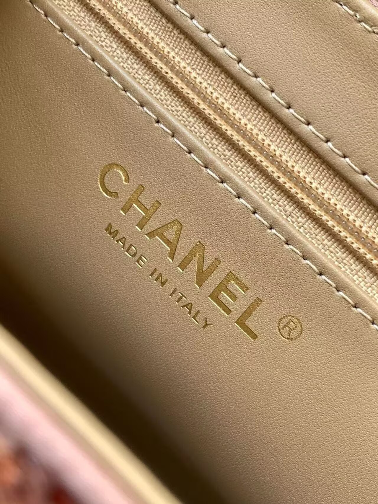 CHANEL Mini Shopping Bag Sequin Kelly Handle Bag AS4416 Brown
