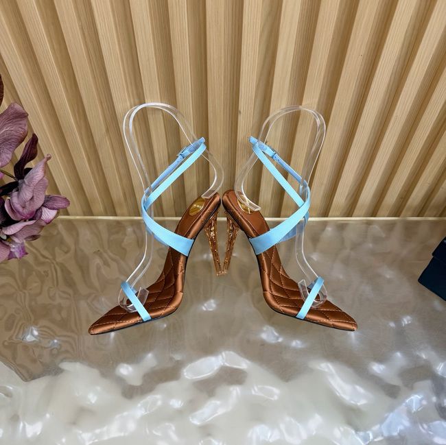 Saint Laurent in satin crepe and rhinestones Heel 10CM 69014-2