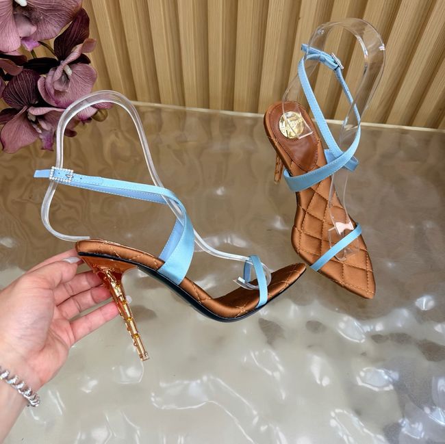 Saint Laurent in satin crepe and rhinestones Heel 10CM 69014-2