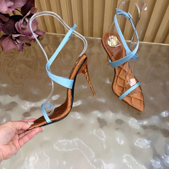 Saint Laurent in satin crepe and rhinestones Heel 10CM 69014-2