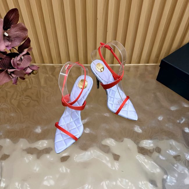 Saint Laurent in satin crepe and rhinestones Heel 10CM 69014-3