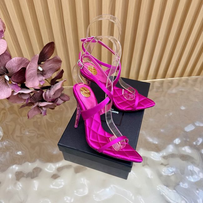 Saint Laurent in satin crepe and rhinestones Heel 10CM 69014-6